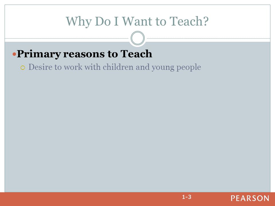 Why I Want to Be an Educator